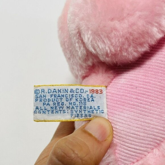 Vintage Dakin Pink Alligator Plush 10" Toy Peekaboo Bulging Eyes Hide Seek Shy - Picture 9 of 11